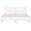 vidaXL Cadre de lit avec LED sans matelas blanc 120x190 cm