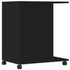 vidaXL Support d'imprimante avec roulettes noir 60x40x68,5 cm