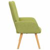 vidaXL Chaise de relaxation Vert Tissu