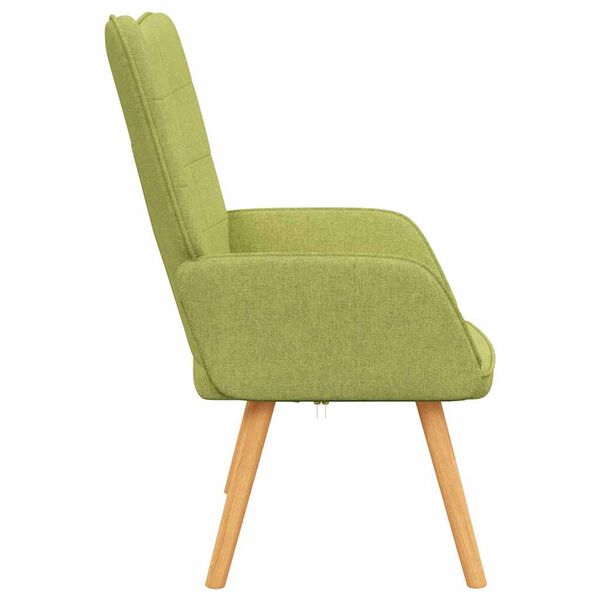 vidaXL Chaise de relaxation Vert Tissu