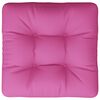 vidaXL Coussin de palette Rose 50x50x12 cm tissu