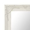 vidaXL Miroir mural style baroque 60x60 cm Blanc