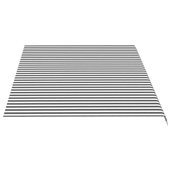 vidaXL Tissu de remplacement pour auvent Anthracite et blanc 5x3 m