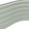 vidaXL Lit surélevé de jardin 400x80x44 cm Acier galvanisé Gris