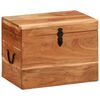 vidaXL Bo&icirc;te de rangement 39x28x31 cm Bois massif d'acacia
