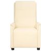 vidaXL Fauteuil de massage Cr&egrave;me Similicuir