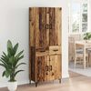 vidaXL Haut Armoire Bois Ancien 69,5 x 34 x 180 cm Bois d'ing&eacute;nierie