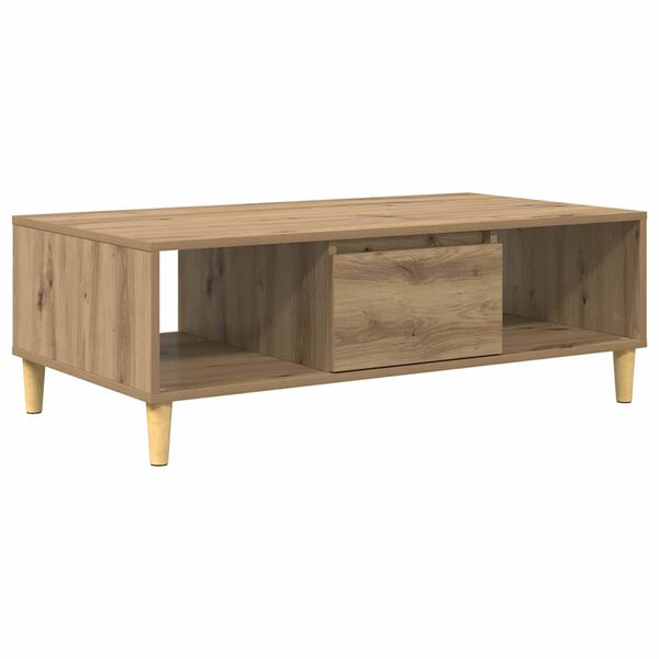 vidaXL Table basse Chêne artisanal 103,5 x 60 x 35 cm