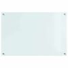 vidaXL Protection de cuisine Blanc 90 x 60 cm verre trempé