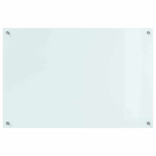 vidaXL Protection de cuisine Blanc 90 x 60 cm verre trempé