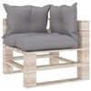 vidaXL Salon palette de jardin 5 pcs avec coussins bois de pin