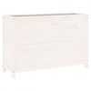 vidaXL Lit sur&eacute;lev&eacute; de jardin blanc 119,5x40x78 cm bois de pin massif
