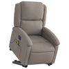 vidaXL Fauteuil inclinable de massage électrique Taupe Tissu