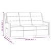 vidaXL Fauteuil de massage inclinable à 3 places taupe tissu