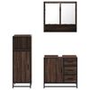 vidaXL Ensemble de meubles de salle de bain 3 pcs Chêne marron