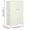 vidaXL Armoire plastique 79x43x125 cm design bois glace à la vanille