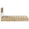 vidaXL Lit de Rangement Ch&ecirc;ne Sonoma 90 x 190 cm Bois d'ing&eacute;nierie