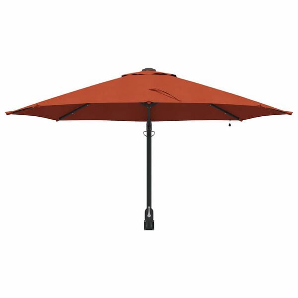 vidaXL Parasol de jardin Terre cuite 248 x 248 x 148 cm