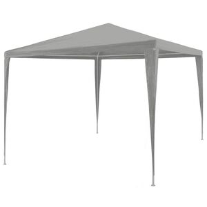 vidaXL Tente de f&ecirc;te Gris clair 300 x 300 x 255 cm PE et acier