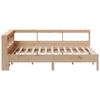 vidaXL Lit biblioth&egrave;que sans matelas 135x190 cm bois de pin massif