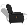 vidaXL Fauteuil de massage Noir Tissu