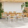 vidaXL Chaise de jardin 8 pcs Huile Naturelle Bois d'Acacia Massif