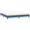 vidaXL Cadre de lit sans matelas bleu fonc&eacute; 200x210 cm velours