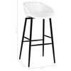 vidaXL Ensemble de bar 7 pcs Blanc
