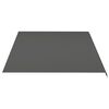 vidaXL Tissu de remplacement pour auvent Anthracite 5x3,5 m