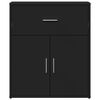 vidaXL Buffets 2 pcs noir 60x31x70 cm bois d'ingénierie