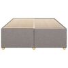 vidaXL Cadre de lit sans matelas taupe 140x200 cm tissu