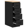 vidaXL Armoire de rangement de garage noir 30x51x85 cm bois de pin