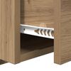 vidaXL Cabinet de chevet 2 pcs Ch&ecirc;ne artisanal 50 x 32.5 x 80cm