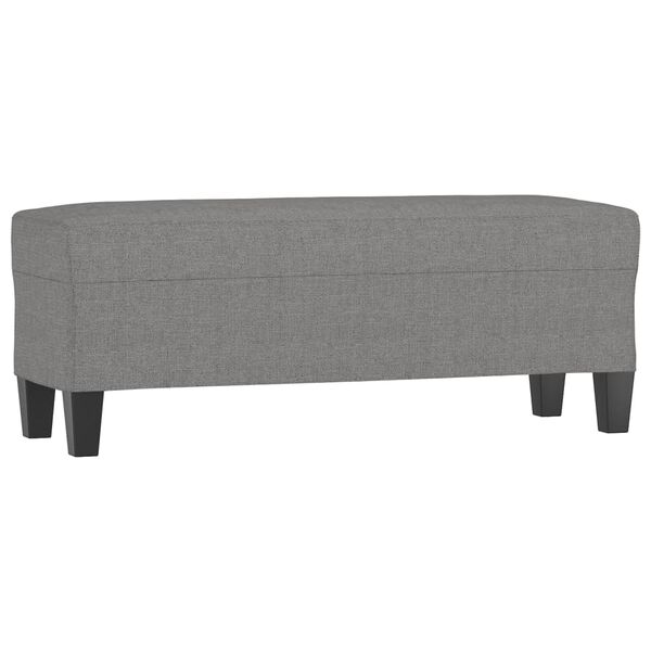 vidaXL Banc Gris fonc&eacute; 100x35x41 cm Tissu
