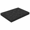 vidaXL Tapis de patio en granulat de caoutchouc Noir 6 x 9 x 0,8 cm