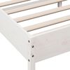 vidaXL Cadre de lit sans matelas blanc 120x190 cm bois de pin massif