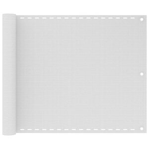 vidaXL &Eacute;cran de balcon Blanc 75x300 cm PEHD