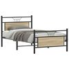 vidaXL Cadre de lit sans matelas chêne sonoma 100x190 cm