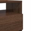 vidaXL Tables de chevet 2 pcs avec 2 tiroirs ch&ecirc;ne marron 40x33x60 cm