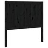 vidaXL T&ecirc;te de lit Noir 95,5x4x100 cm Bois massif de pin