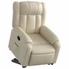 vidaXL Fauteuil inclinable Cr&egrave;me Similicuir