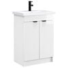 vidaXL Ensemble de mobilier de salle de bain Blanc brillant