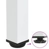 vidaXL Pieds de table basse 4 pi&egrave;ces Blanc 30-32 cm Acier