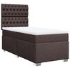 vidaXL Sommier à lattes de lit avec matelas Marron foncé 100x200 cm