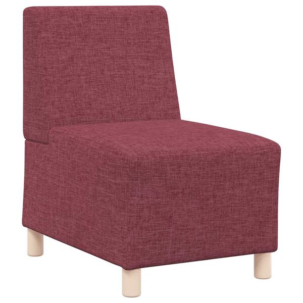 vidaXL Unit&eacute; de Sofa Modulaire Sans Accoudoirs 2 pcs Rouge
