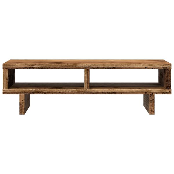 vidaXL Support de moniteur vieux bois 50x27x15 cm bois d'ing&eacute;nierie