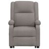vidaXL Fauteuil de massage Taupe Tissu