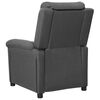 vidaXL Fauteuil inclinable Gris foncé Tissu