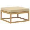 vidaXL Pouf d'Ext&eacute;rieur Polyester Blanc