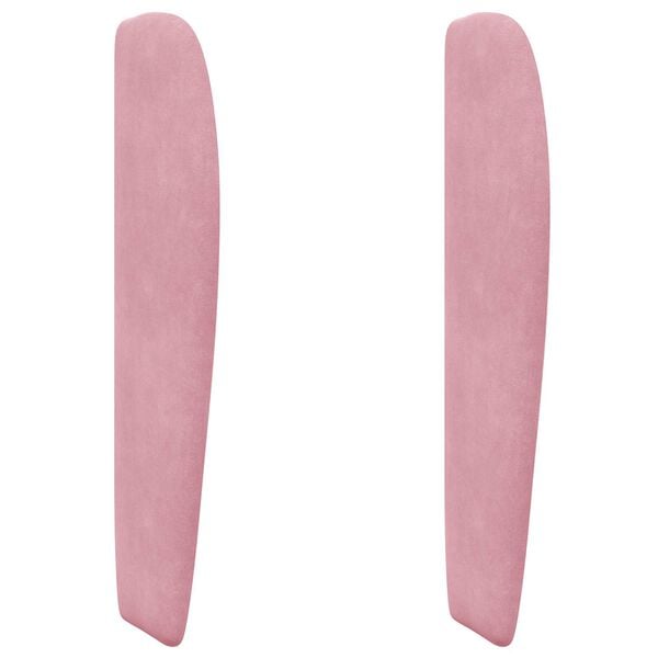 vidaXL Oreille de t&ecirc;te de lit Rose 80 x 23 x 6 cm Velours